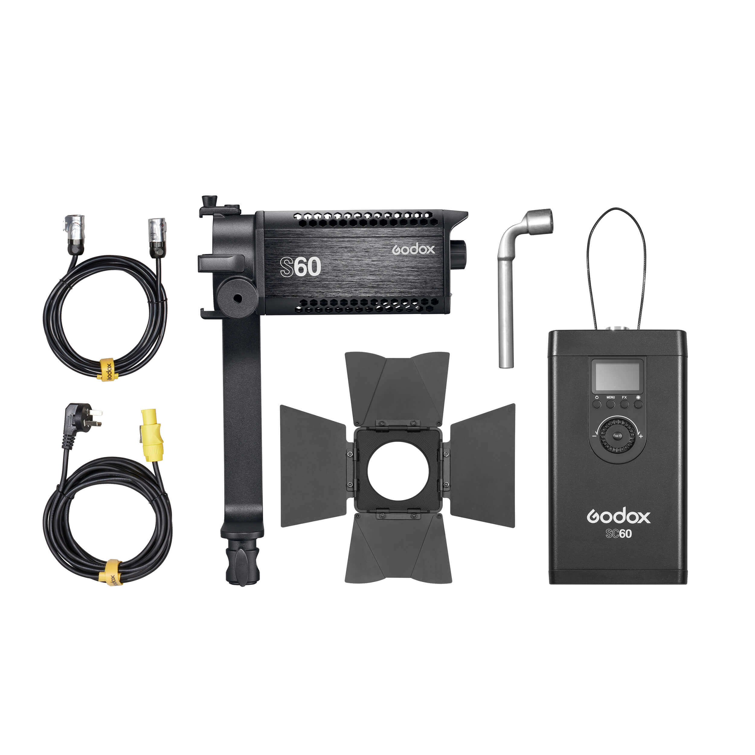 60W Daylight Balanced Focusable LED Light with Projector - Perfect for Photography, Videography, and Studio Lighting