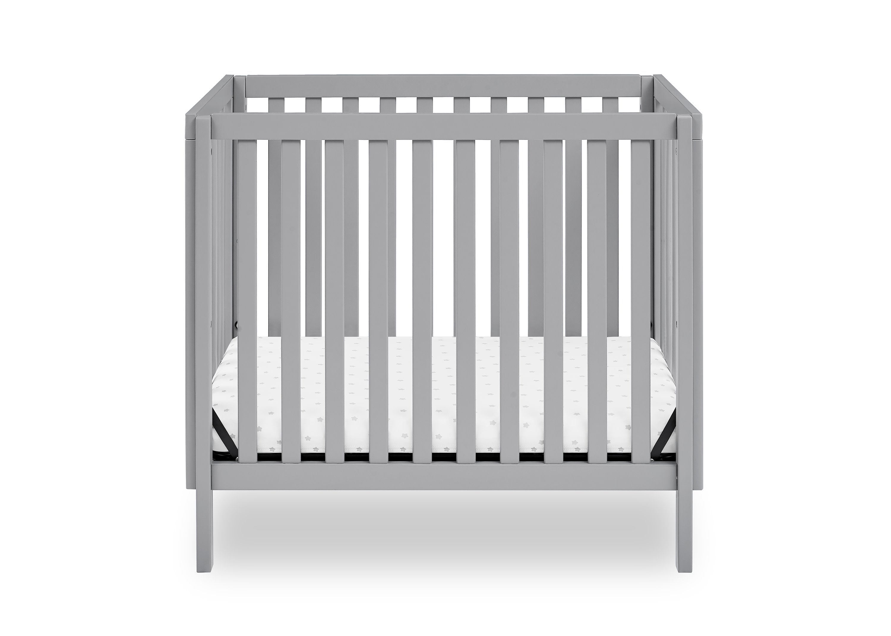 Gio Mini Crib with 2.75 Inch Mattress - Portable Baby Bed for Small Spaces, Nursery & Travel | Safe & Comfortable Infant Sleep Solution