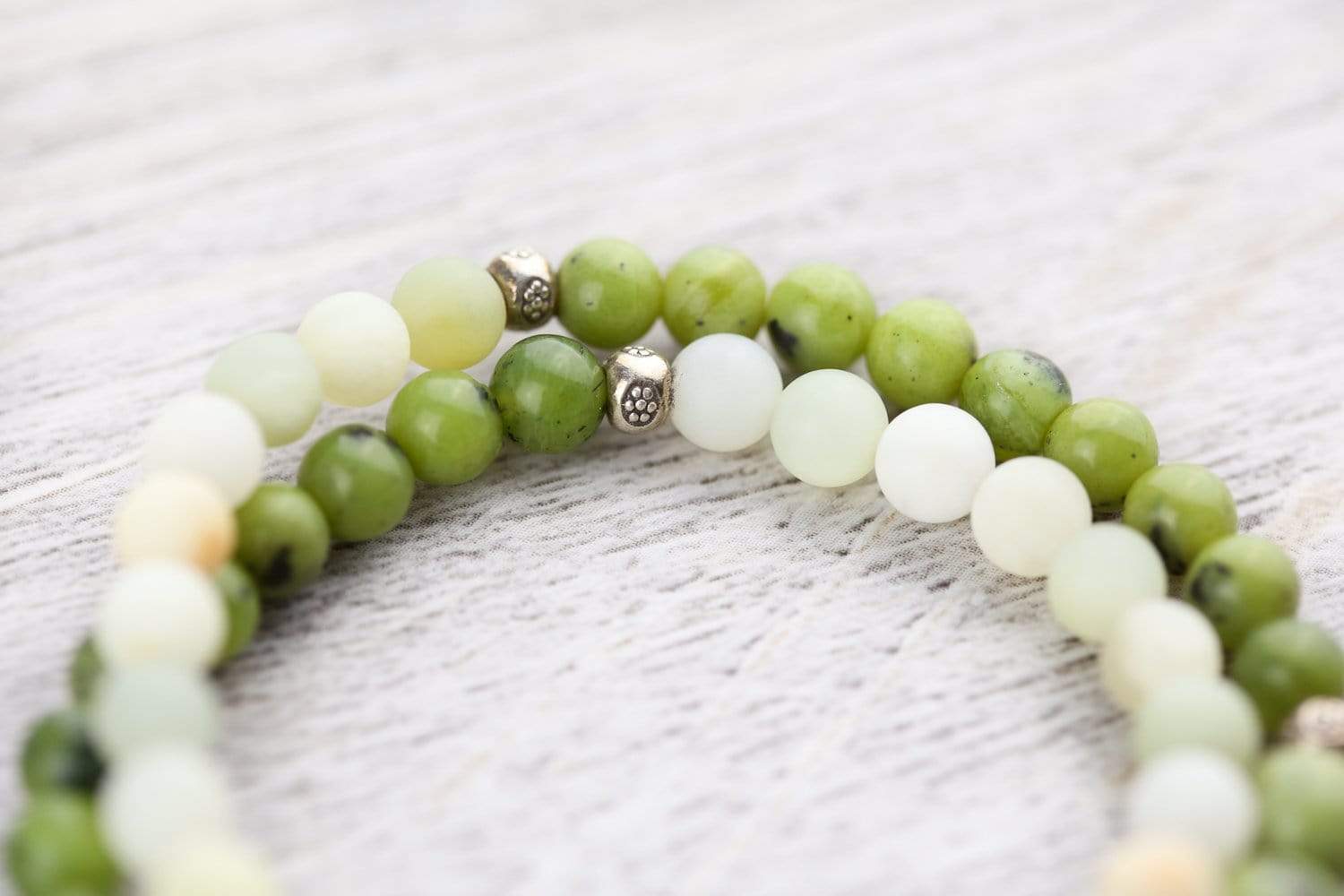 Heart Chakra Double Wrap Bracelet for Women - Healing Crystal Energy Bracelet for Meditation, Yoga & Spiritual Balance - Adjustable Beaded Wrist Wrap for Positive Energy & Stress Relief