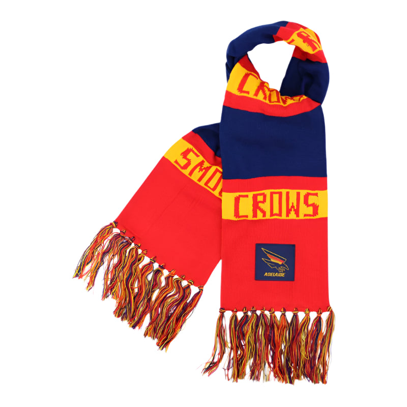 Burley Sekem Adelaide Crows AFL Bar Scarf - Official Team Fan Scarf for Football Games & Outdoor Events