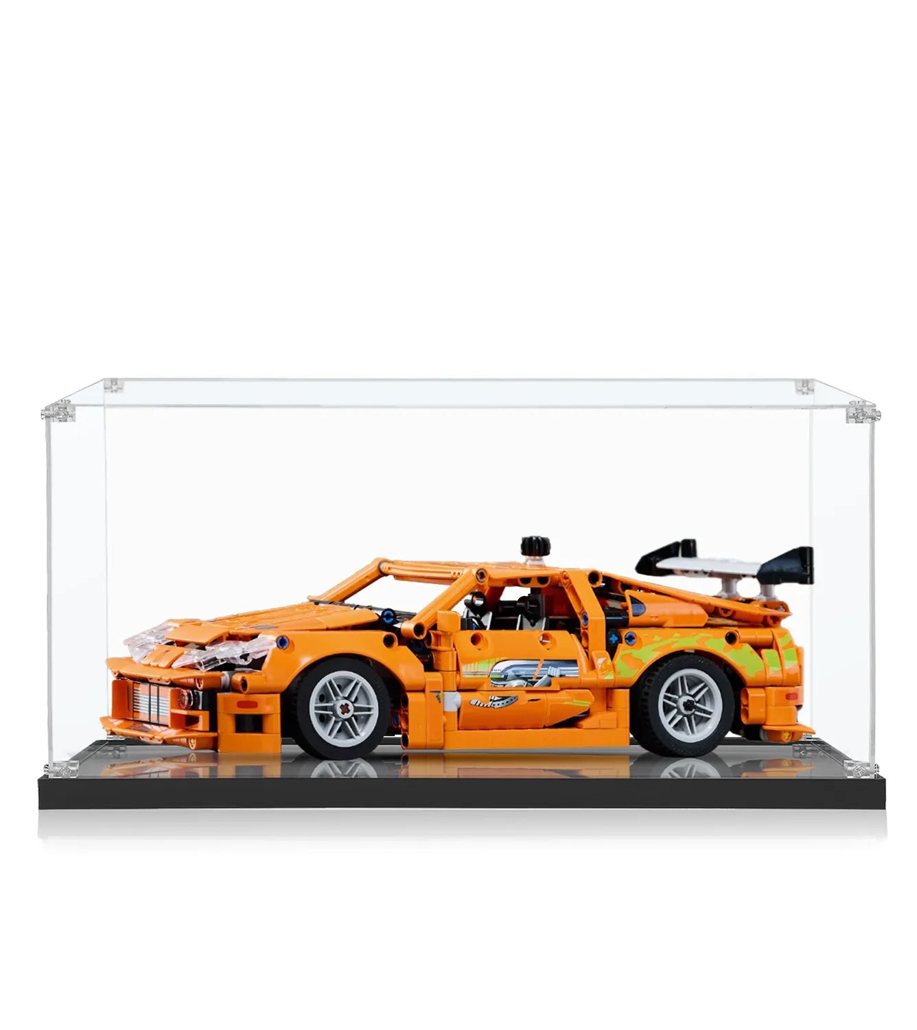 LEGO Technic Fast and Furious Toyota Supra MK4 42204 Display Case - Protective Showcase for Collectible LEGO Car Models | Perfect for Home Decoration, Office Display & Toy Collection Preservation