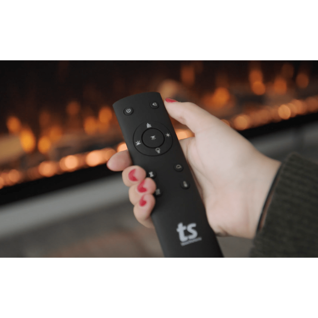 Sideline Elite Pro 50 Inch Smart Electric Fireplace - WiFi & Remote Control, 750-1500W Adjustable Flame, Realistic LED Fire Effect - Perfect for Living Room, Bedroom & Office Heating