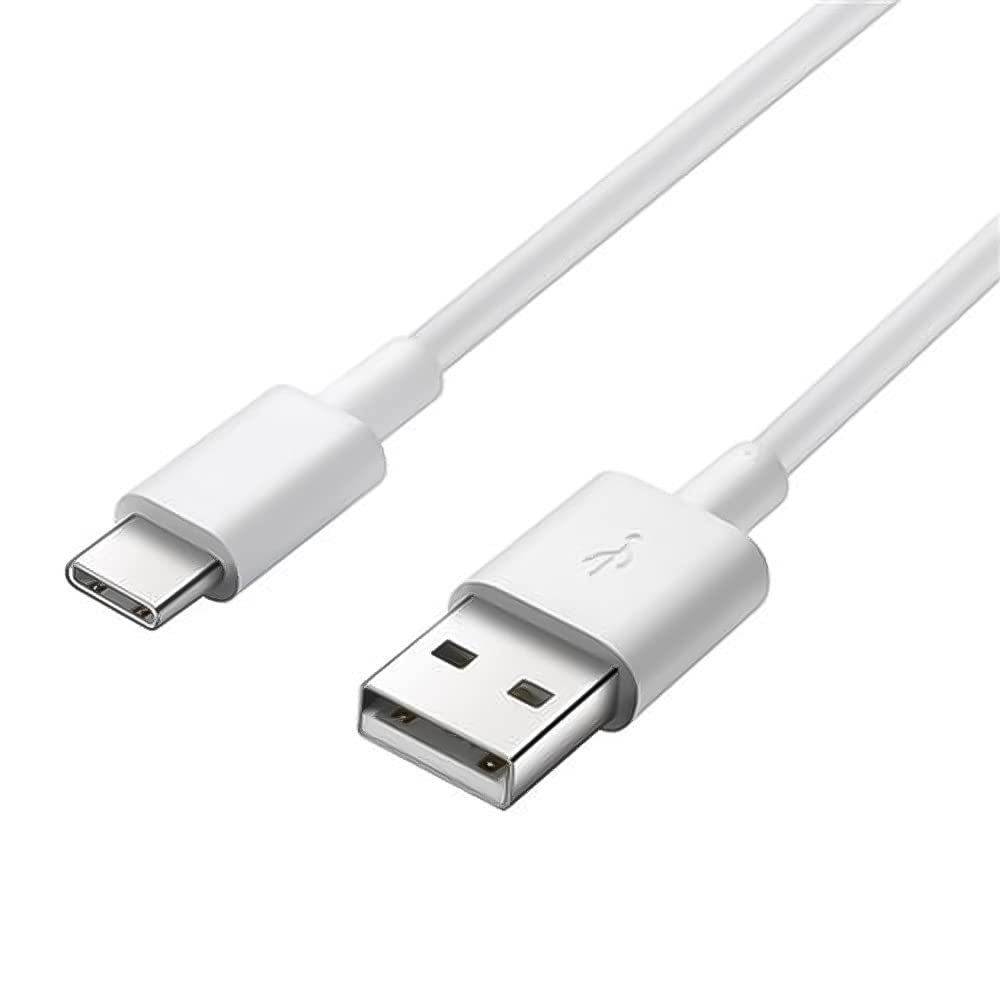 Premium USB-C to USB 2.0 Cable 1m Fast Charging 3A & Data Sync | USB 3.1 Type C Male to USB 2.0 Type A Male | White Color | Perfect for Smartphones, Tablets, Laptops & Power Banks