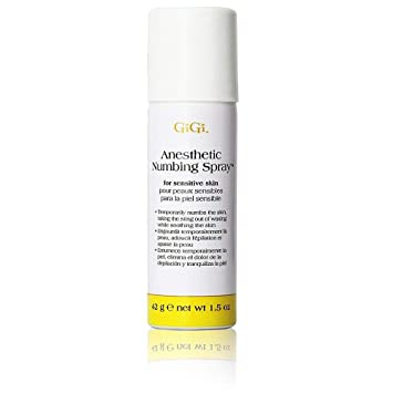 GIGI Anesthetic Numbing Spray 1.5 oz - Fast Pain Relief for Waxing, Tattoos & Cosmetic Procedures | Professional Skin Numbing Solution