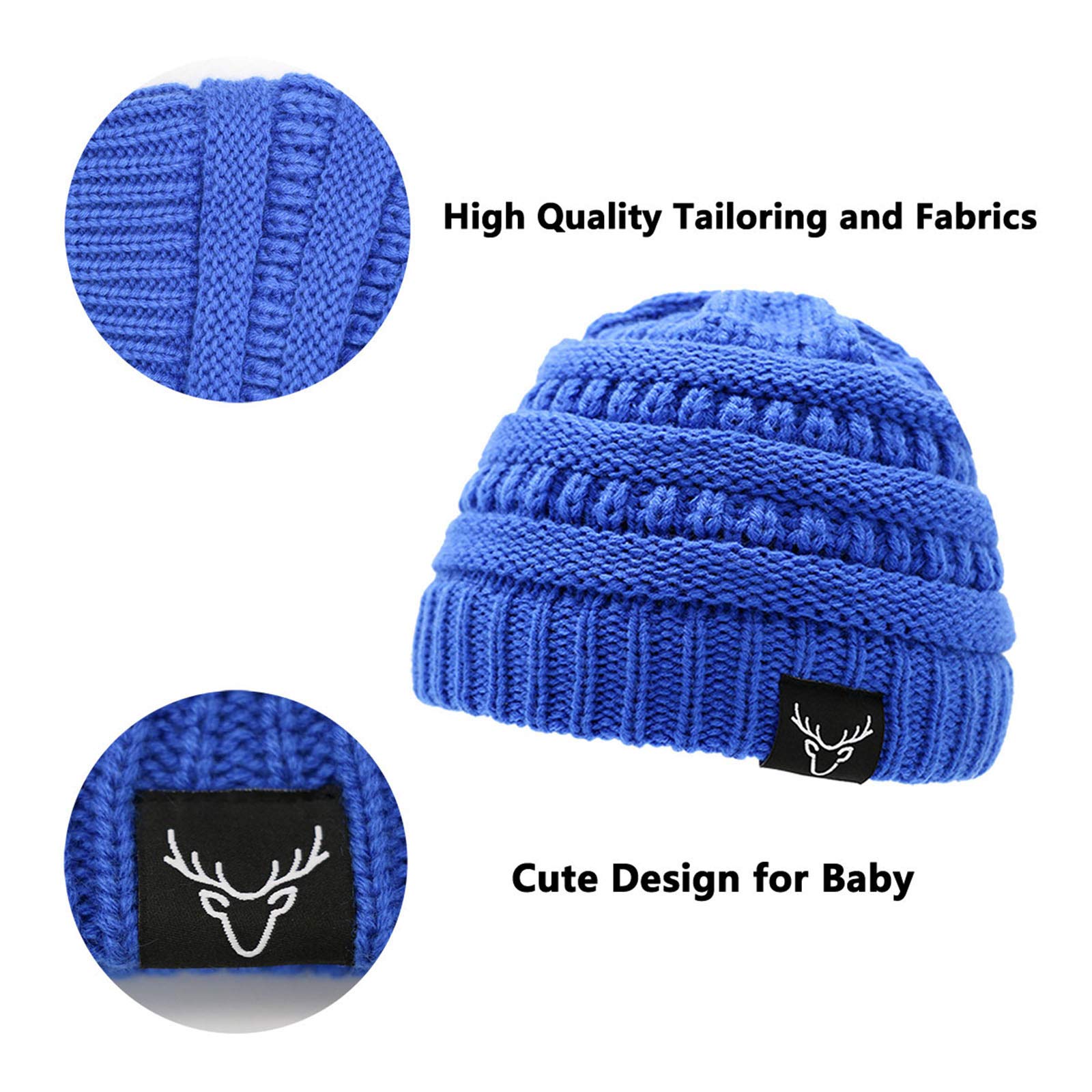 Soft Knit Baby Winter Hats - Warm Infant & Toddler Beanies for Boys & Girls | Cozy Cold-Weather Protection for Outdoor Play, Stroller Walks & Holiday Gifts