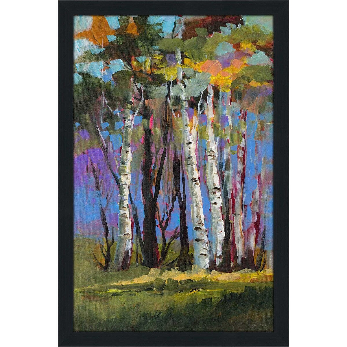 Stunning Vertical Birch Trees Acrylic Print - Modern Nature Wall Art for Living Room, Bedroom & Office Decor