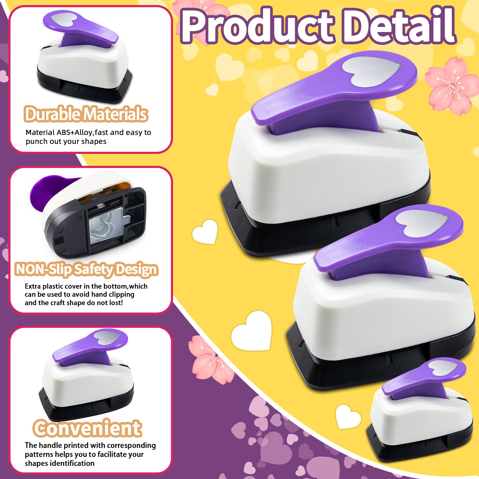 Heart Hole Punch Set - 3/8