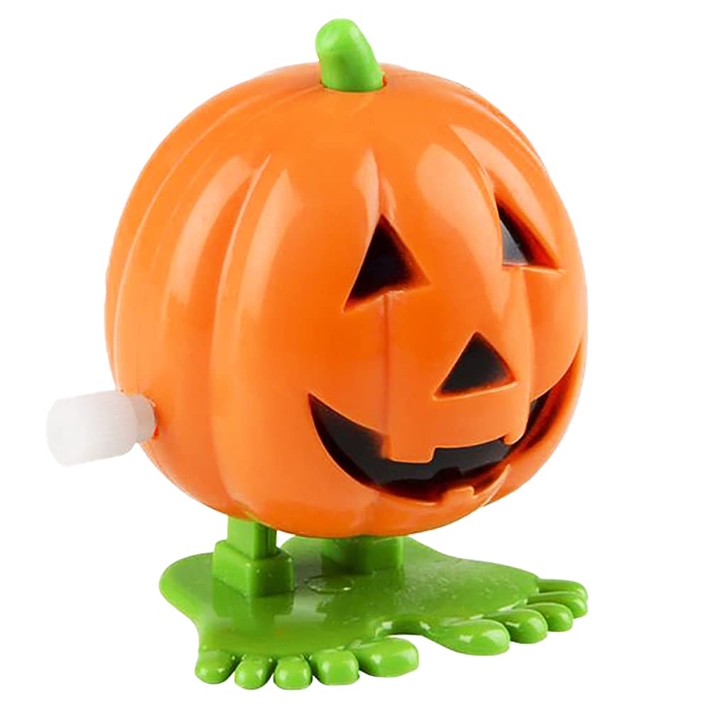 Halloween Pumpkin Wind-Up Toys for Kids - 6-Pack Novelty Party Favors for Boys & Girls - 2 Inch Fun Wind Up Toys for Birthday Parties, Trick or Treat, Classroom Rewards & Holiday Celebrations