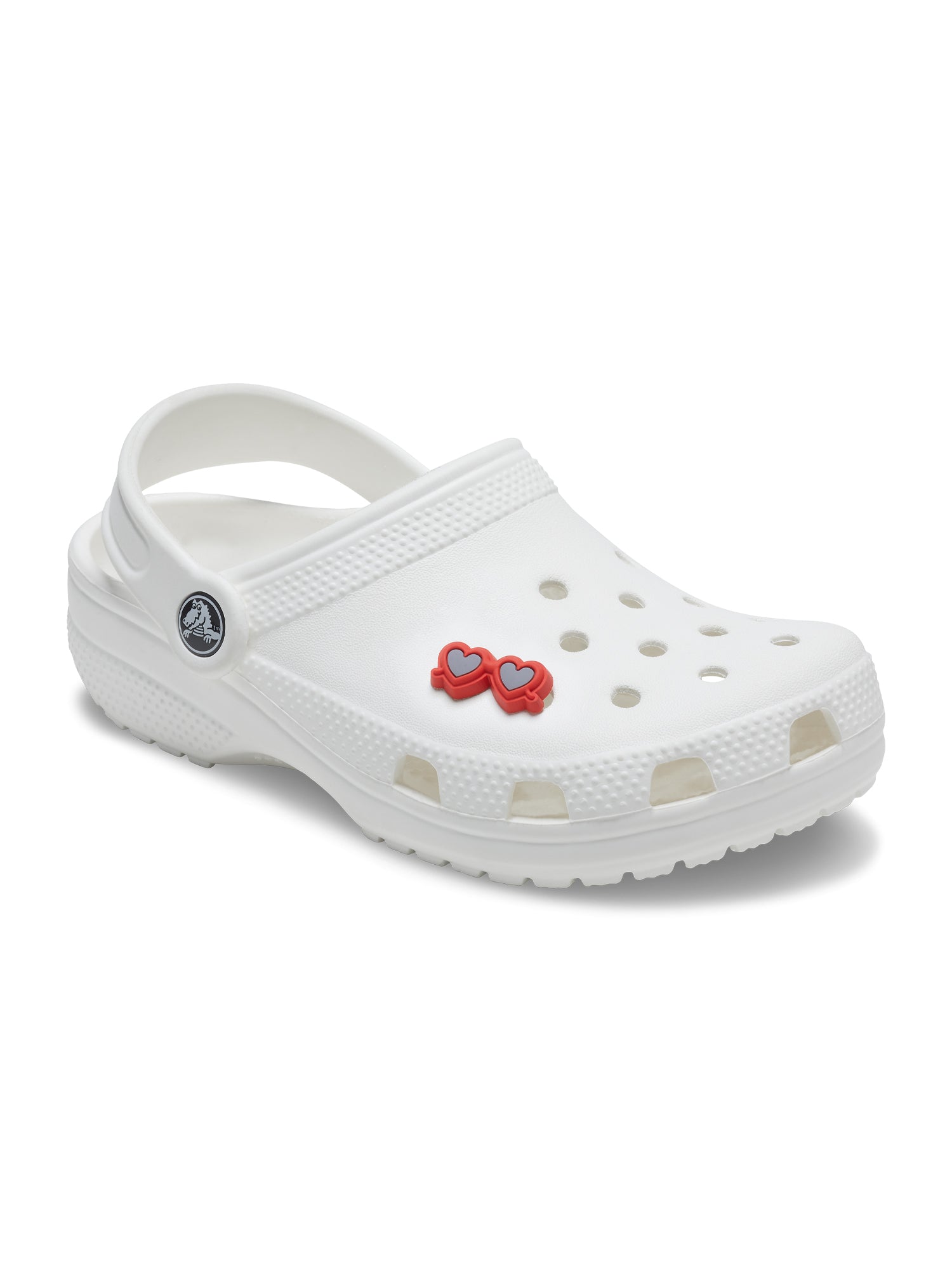 Crocs Jibbitz Charms - Red Heart & Sunglasses Shoe Accessories for Kids & Adults | Perfect for Customizing Crocs Clogs & Sandals | Fun & Stylish Gift Idea
