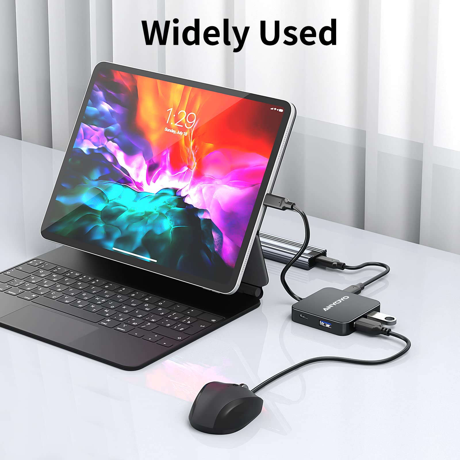 6-in-1 USB C Hub Adapter with 4K 30Hz HDMI, 100W PD Charging, 3 USB 3.0 Ports & USB C Port - Compatible with MacBook Pro/Air, Laptops & USB C Devices - Perfect for Home Office, Travel & Multi-Screen Work