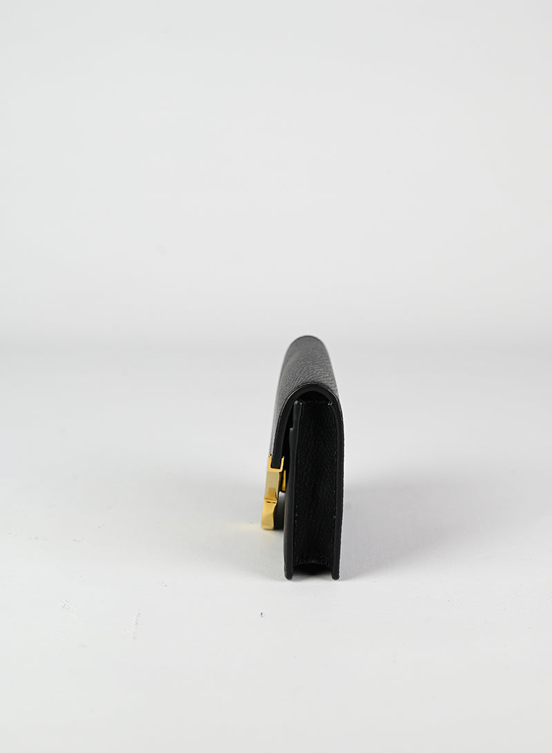 Fendi Leather Card Holder in Black - Stylish & Compact Wallet for Credit Cards, ID & Cash - Perfect for Everyday Use & Travel