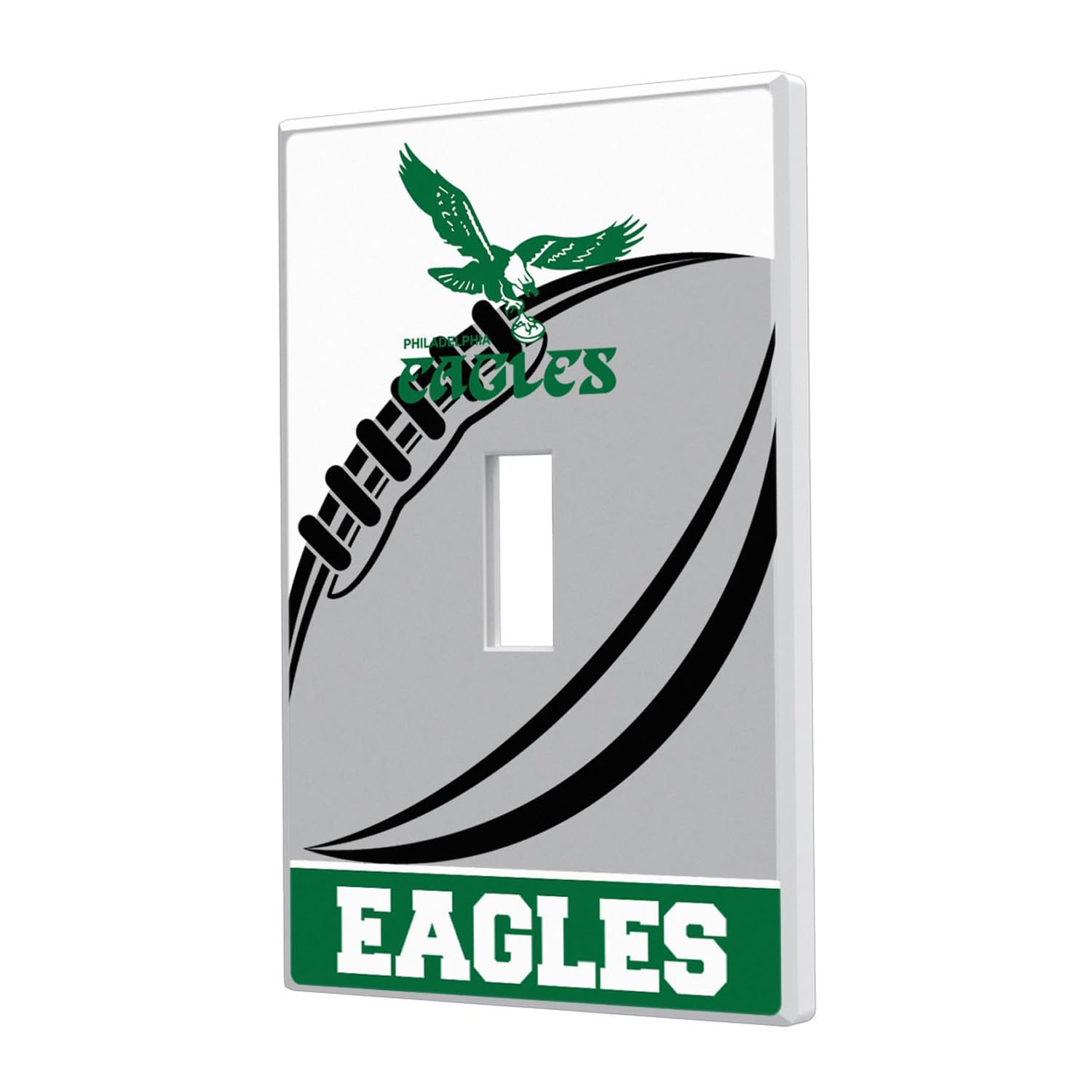 NFL Passtime Design Single Toggle Light Switch Plate Cover - Officially Licensed Football Decor for Bedroom, Man Cave & Game Room