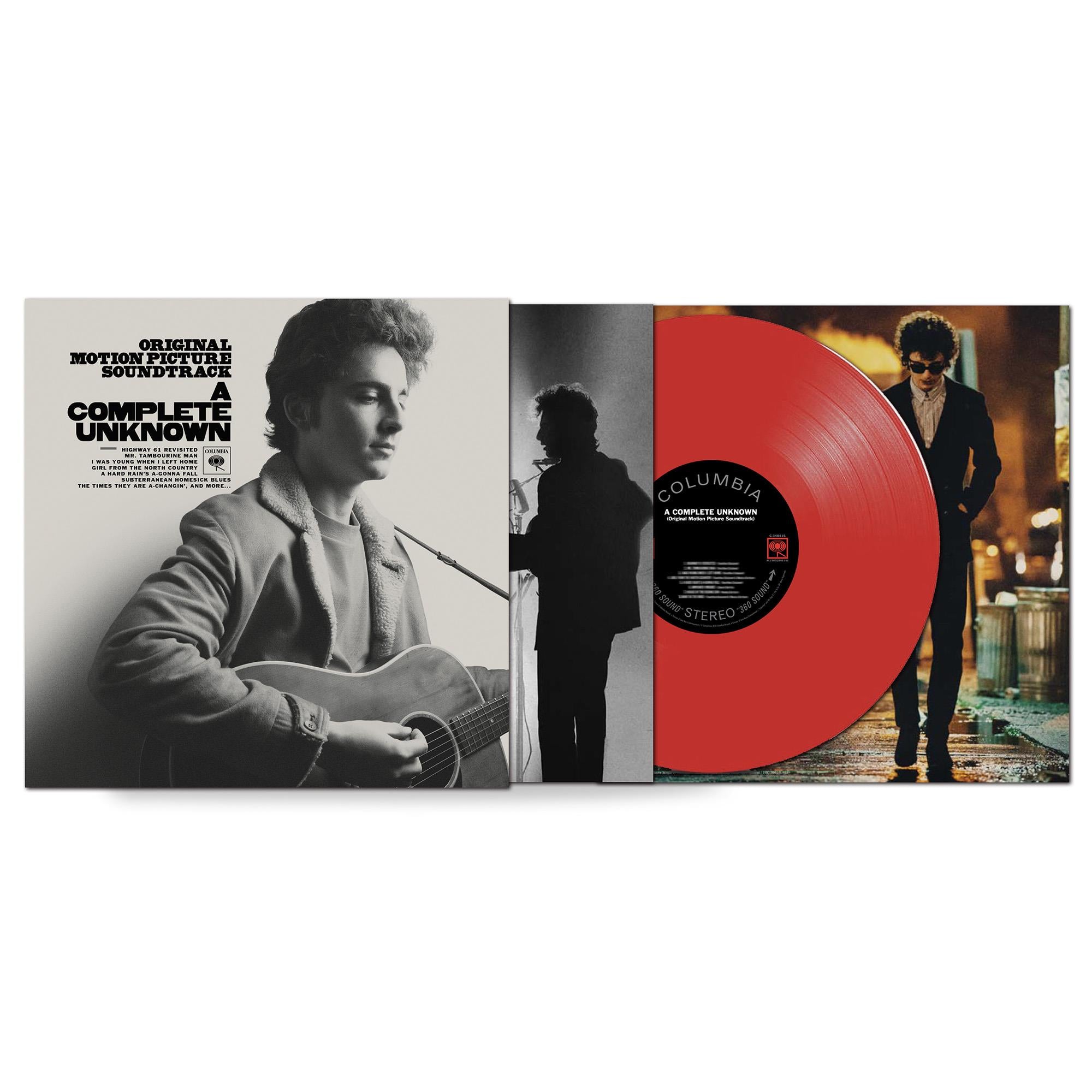 Complete Unknown Original Motion Picture Soundtrack Opaque Red Vinyl LP - Limited Edition Movie Soundtrack for Vinyl Collectors & Film Music Enthusiasts