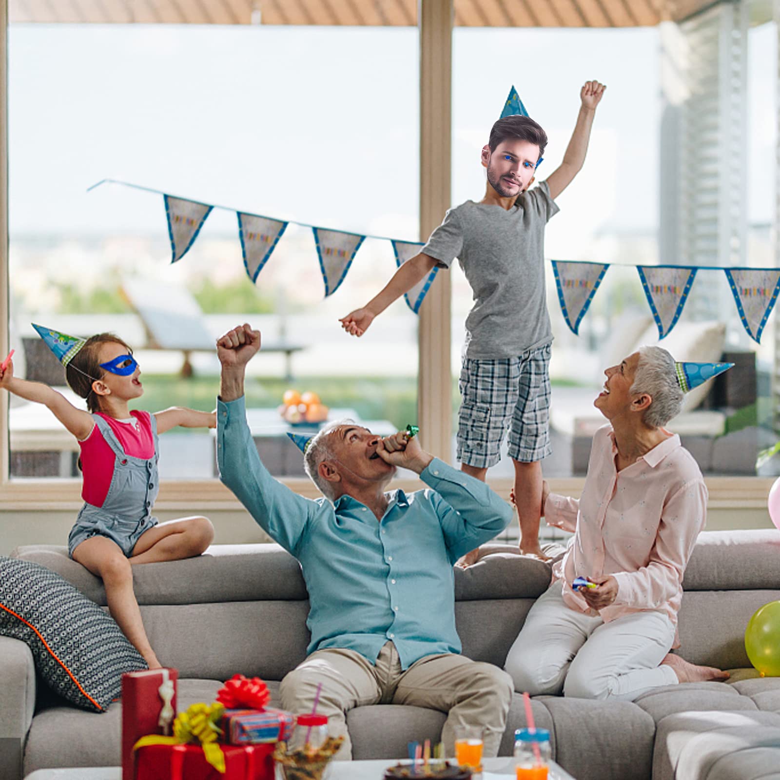 Personalized Cardboard Cutout Standee - Custom Photo Props with Face Cutout for Graduation, Birthday & Party Decorations | Perfect for Events, Photo Booths & Social Media Backdrops