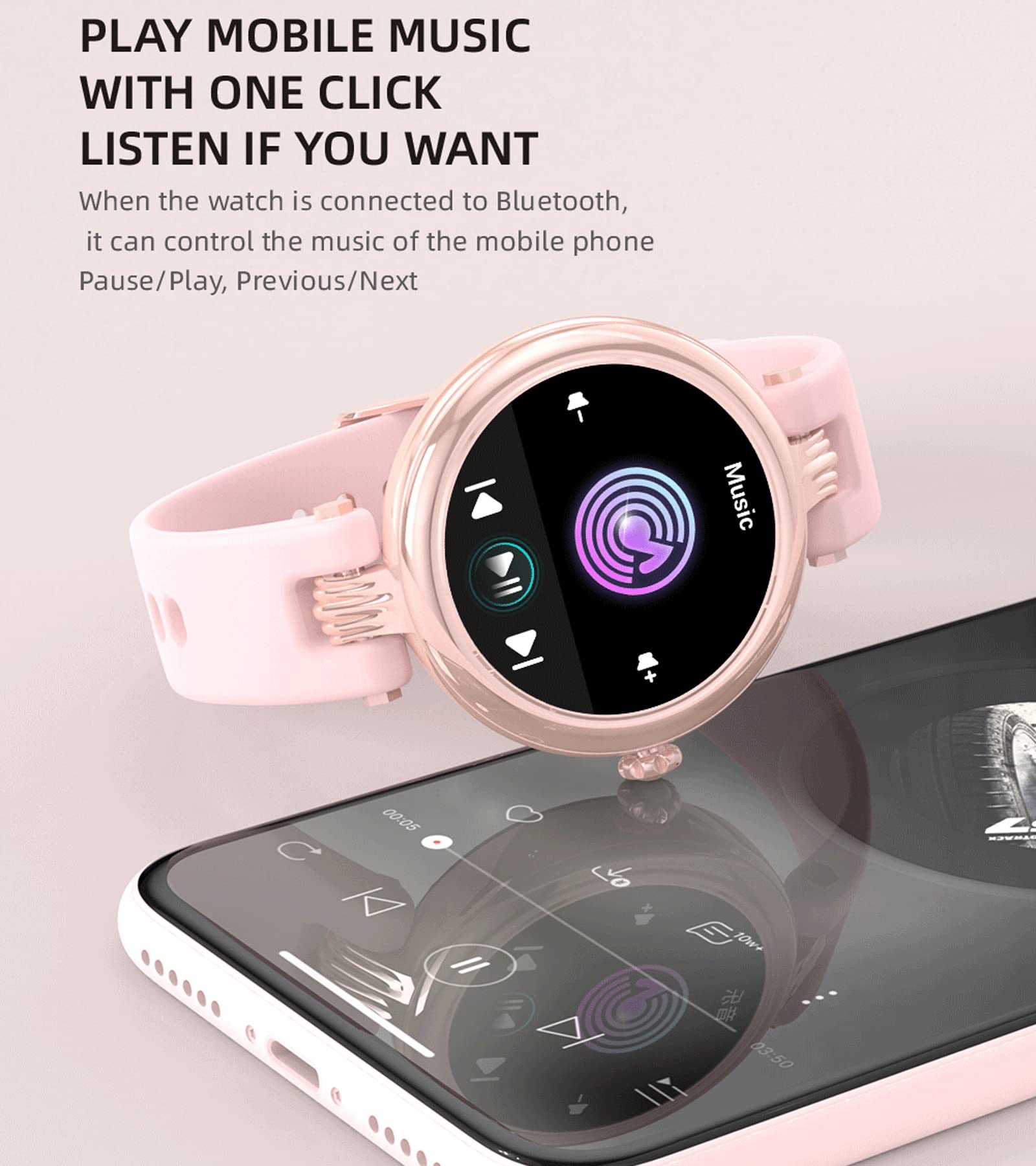 Yihou Smart Watch for Women - Fitness Tracker with Call Function, Step Counter, Heart Rate Monitor, Waterproof Activity Watch for Android & iPhone - Perfect for Workouts, Running & Daily Use