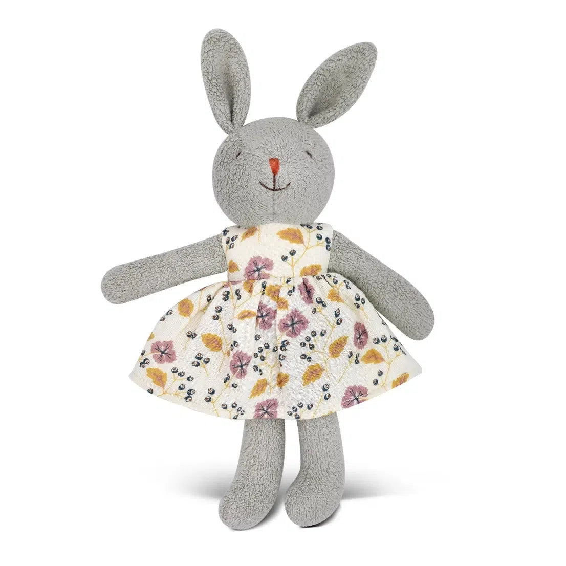 Apple Park Little Bunny Plush Toy with Pink Flower - Cute Stuffed Animal for Kids, Nursery Decor, Easter Gift & Baby Shower Present