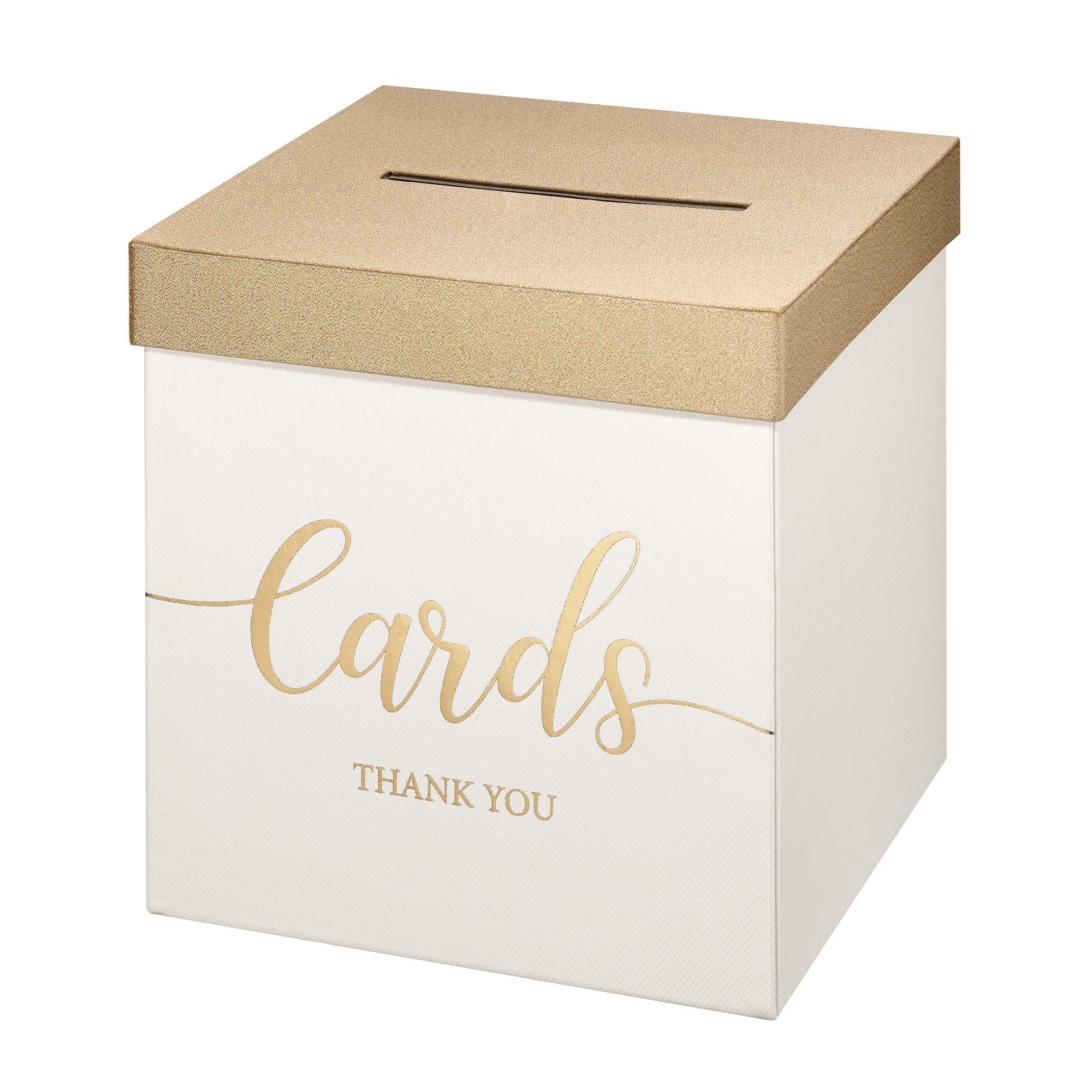 Lillian Rose Ivory Wedding Card Money and Gift Box - 9.75 Inch Elegant Keepsake for Bridal Shower, Anniversary & Special Occasions