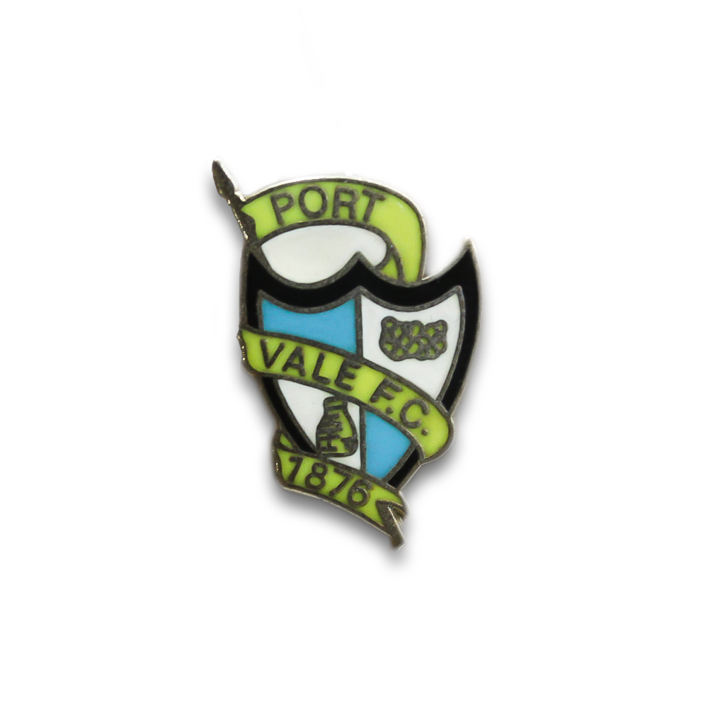 Port Vale FC Vintage Pin Badge - Collectible Soccer Memorabilia for Fans & Supporters - Perfect for Jerseys, Jackets & Backpacks