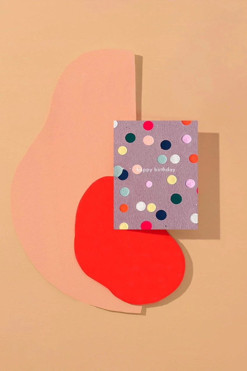 Birthday Dot Card - Colorful Celebration Greeting Card for Birthdays, Parties & Special Occasions - Perfect for Gifts, Invitations & Memorable Events
