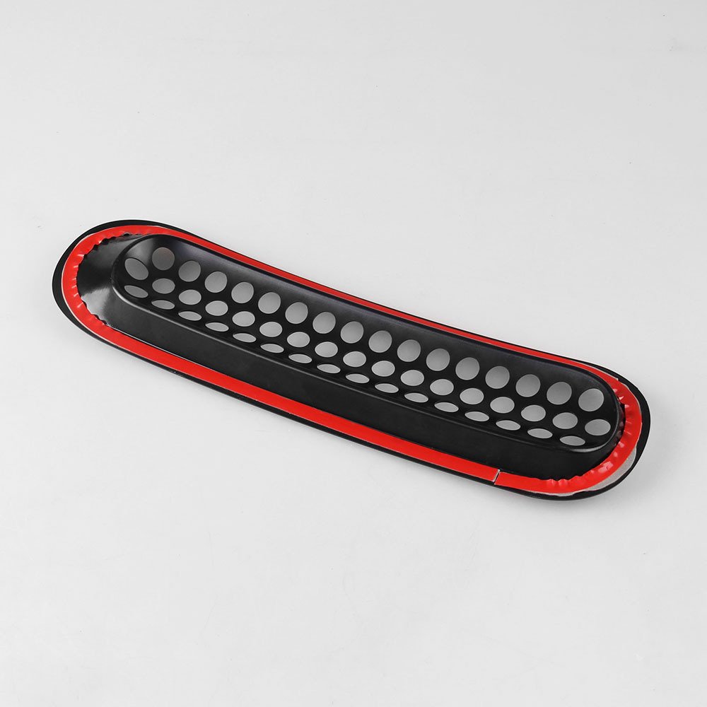 7-Piece Black ABS Car Mesh Front Racing Grille Trim Cover for Jeep JK Wrangler (2007-2015) - Bumper Protection & Off-Road Style Upgrade - Perfect for Off-Roading, Car Shows & Custom Jeep Modifications