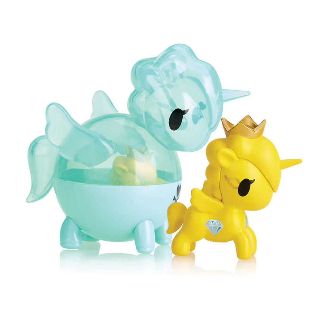 Cute Unicorn Capsule Display Case - Perfect for Collectible Toy Storage & Room Decor