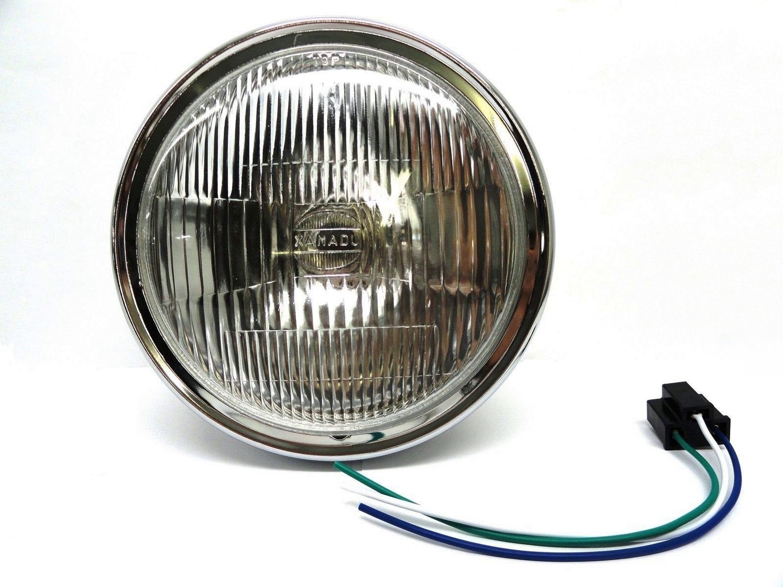 EMGO 7 Inch Complete Headlight Assembly for Kawasaki & Suzuki Motorcycles - Perfect for Night Riding & Off-Road Adventures