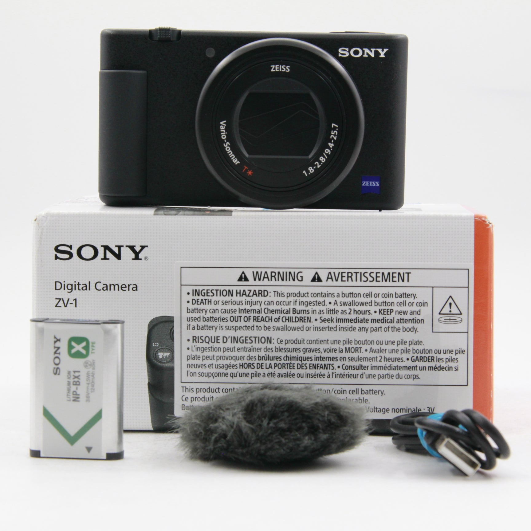 Refurbished Sony ZV-1 Digital Camera (Black) - 4K Vlogging Camera with Flip Screen & Built-in Mic - Perfect for YouTube, Travel & Content Creation