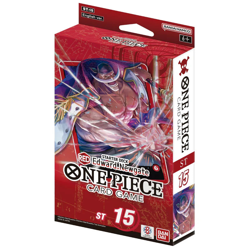 One Piece TCG: Edward Newgate Starter Deck RED [ST 15] - Official Card Game for Anime Fans | Perfect for Collectors & Competitive Play