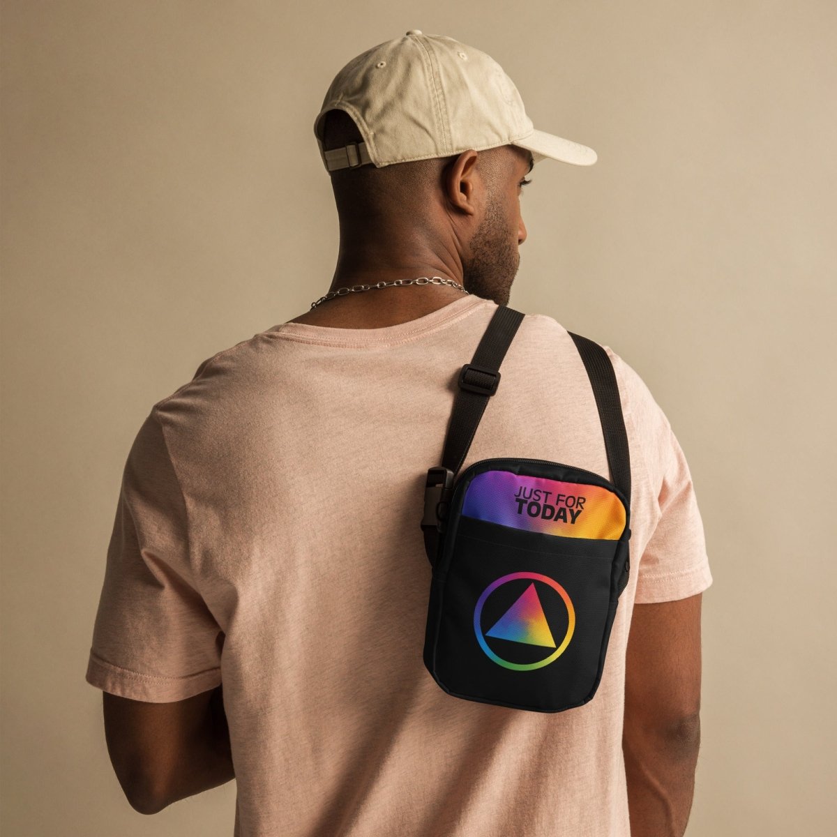 Rainbow Resilience Crossbody Utility Bag - Waterproof & Durable for Hiking, Travel & Everyday Use