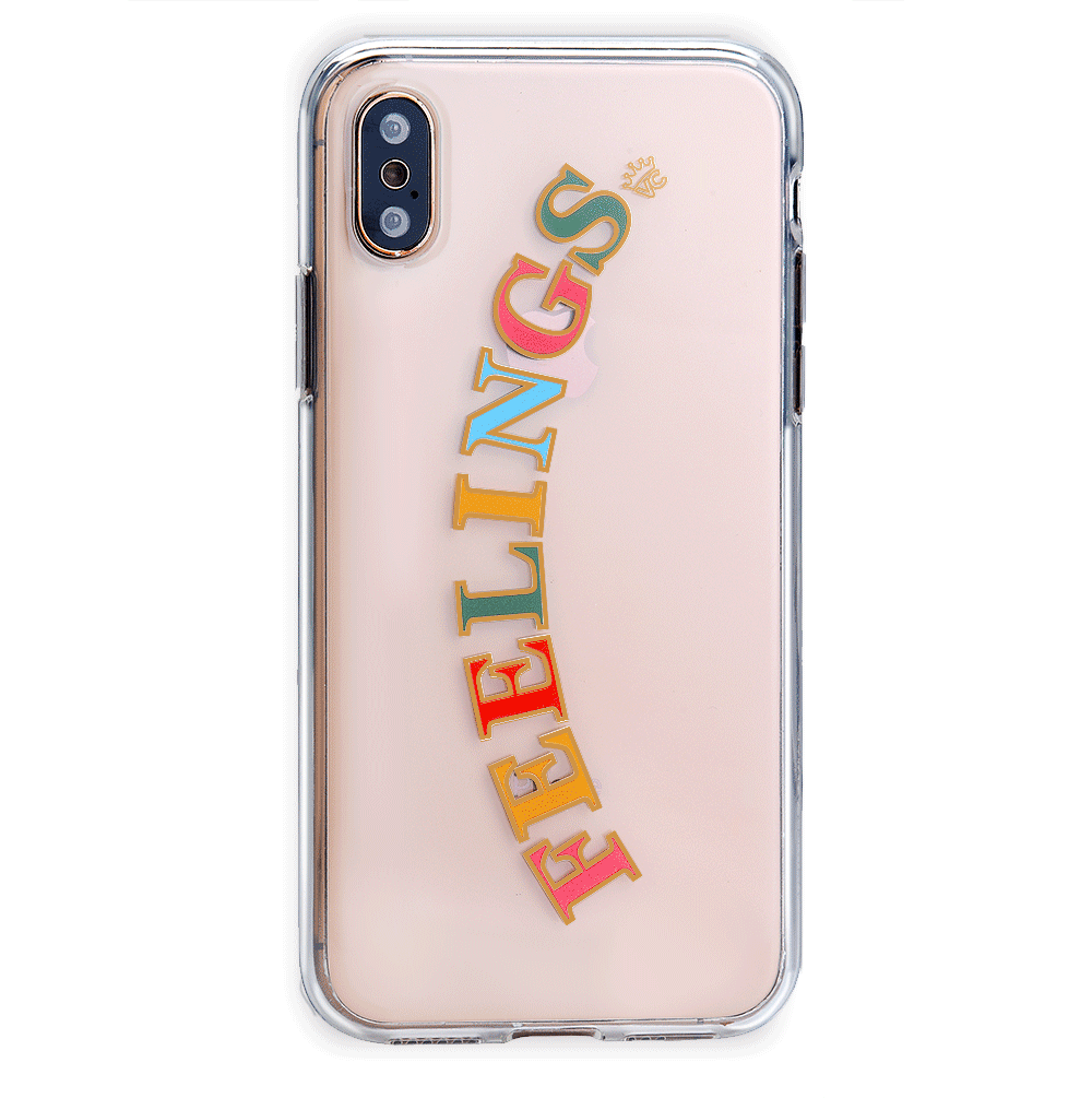 Feelings Clear iPhone Case - Ultra Slim Protective Cover for iPhone [Model] - Shatterproof & Scratch-Resistant - Perfect for Everyday Use, Travel, and Work
