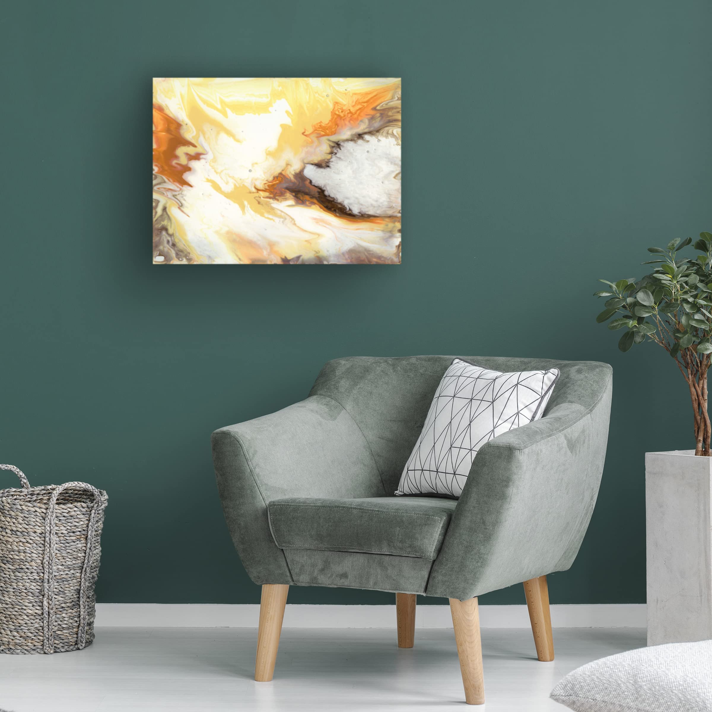 Trademark Fine Art 'Liquid Earth VI' Abstract Canvas Wall Art by Studio W - Perfect for Modern Living Room & Office Decor