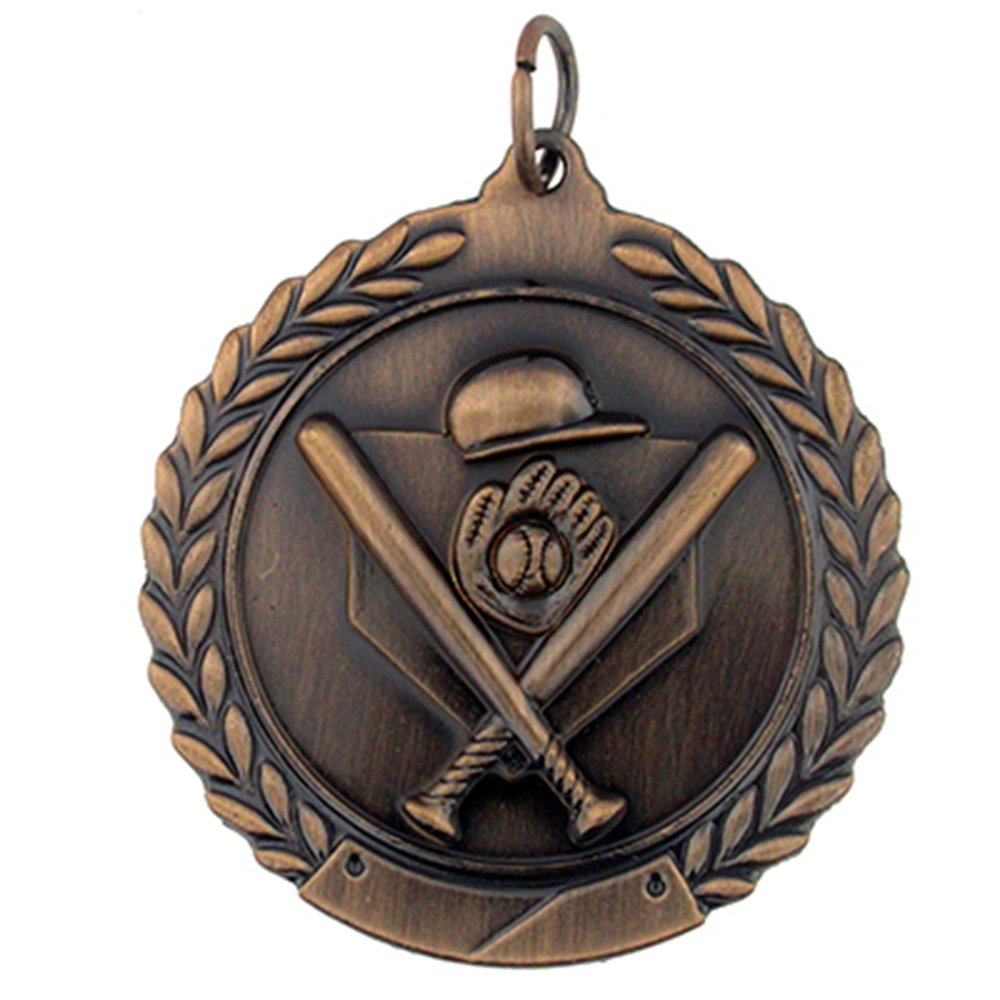 Custom Baseball Award Medals - Personalized Single & Bulk Team Trophies for Tournaments & Championships | Perfect for Youth Leagues, Sports Events & Recognition Ceremonies