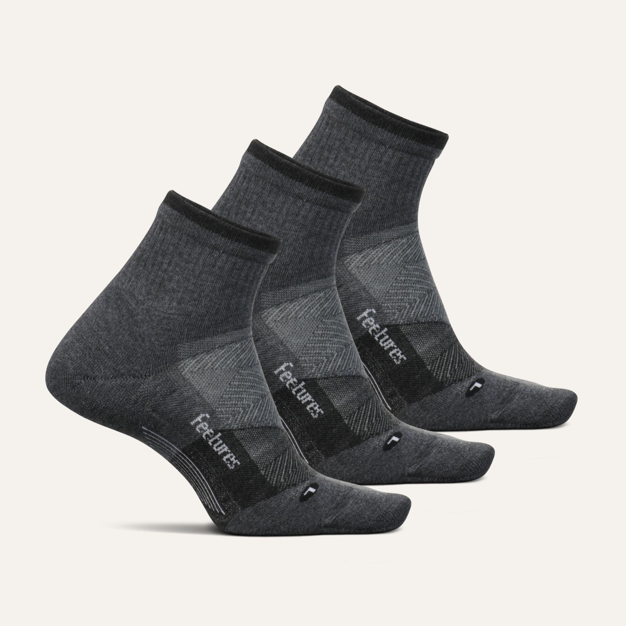 Trail Max Cushion Quarter Socks 3 Pack - Moisture Wicking & Breathable Hiking Socks for Men & Women - Perfect for Outdoor Adventures, Hiking, and Camping
