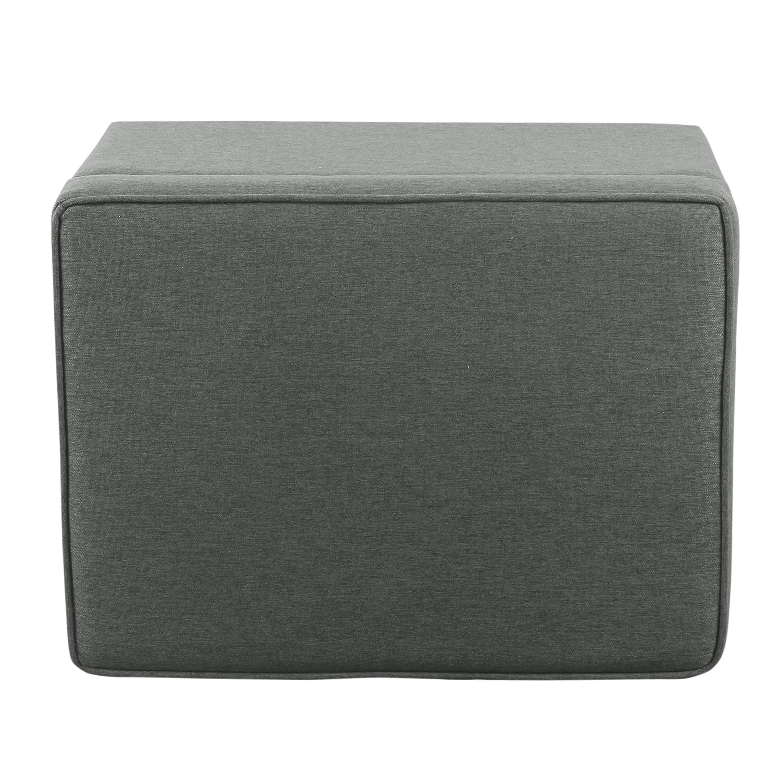 Modern Storage Ottoman - Dinah Collection for Living Room & Bedroom | Home Decor (Grey)