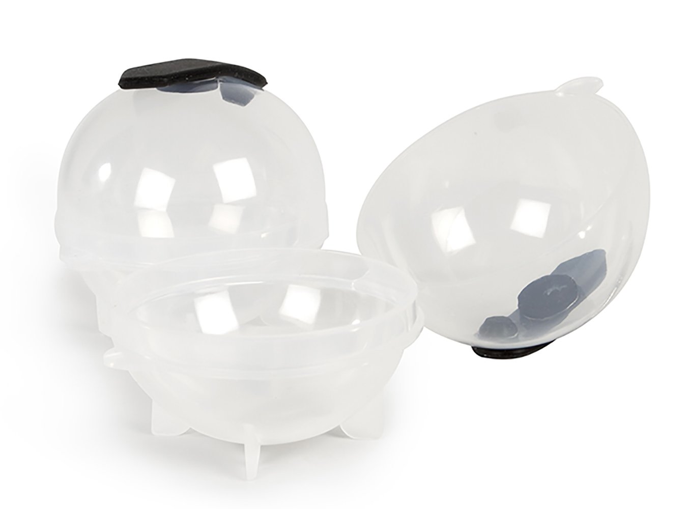 Premium Evriholder Ice Molds Set - 6 Pack Reusable Silicone Ice Ball & Sphere Makers for Whiskey, Cocktails & Beverages - Perfect for Home Bars, Parties & Gift Giving