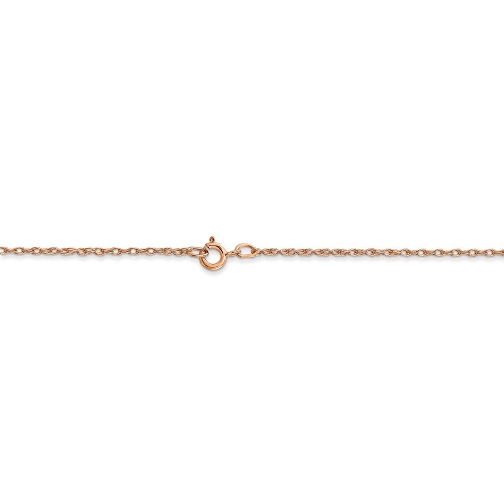 14K Rose Gold 0.7mm Carded Cable Rope Chain Necklace - Dainty Jewelry for Women, Gift for Her, Layering Piece, Everyday Wear & Special Occasions