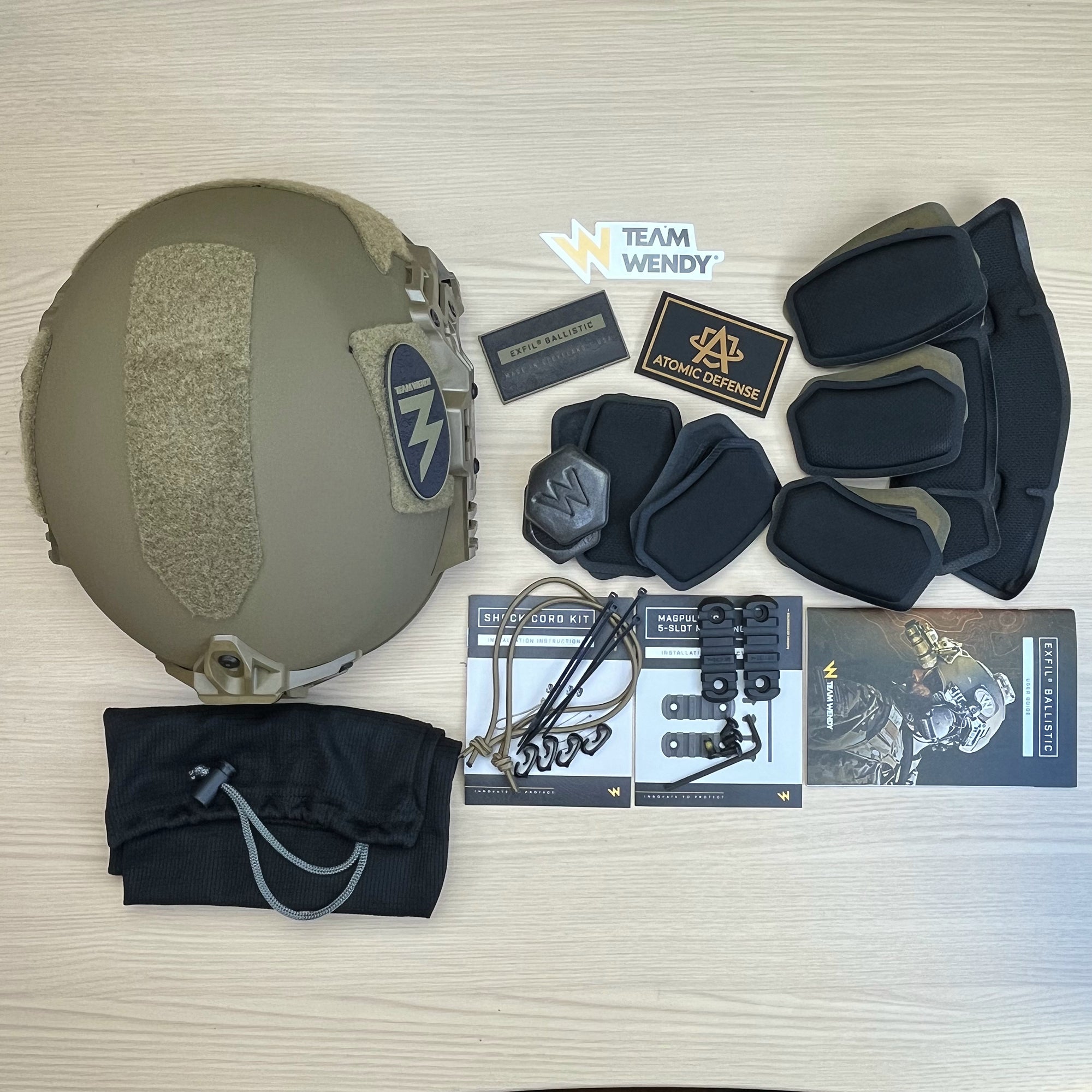 Team Wendy Exfil Ballistic Helmet - Tactical Hybrid Composite Shell with EXFIL Rail 3.0 System | Military & Law Enforcement Combat Helmet for Special Ops, SWAT & Outdoor Shooting