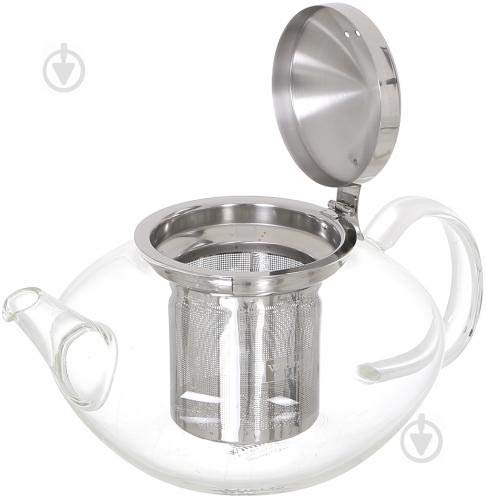 Wilmax 52oz Heat-Resistant Glass Teapot for Stovetop, Dishwasher & Microwave Safe - Perfect for Brewing Tea, Coffee & Herbal Infusions at Home or Office (Model WL-888806/A)