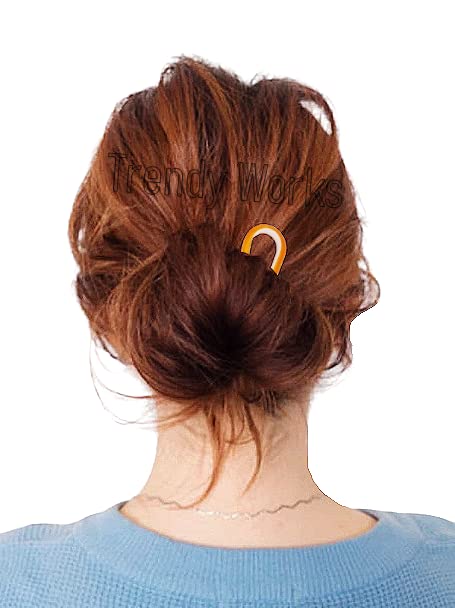 12-Piece U-Shape Hair Bun Pins for Women & Girls - 9.5cm Multicolor Hair Styling Accessories | Perfect for Updos, Buns & Everyday Hairstyles