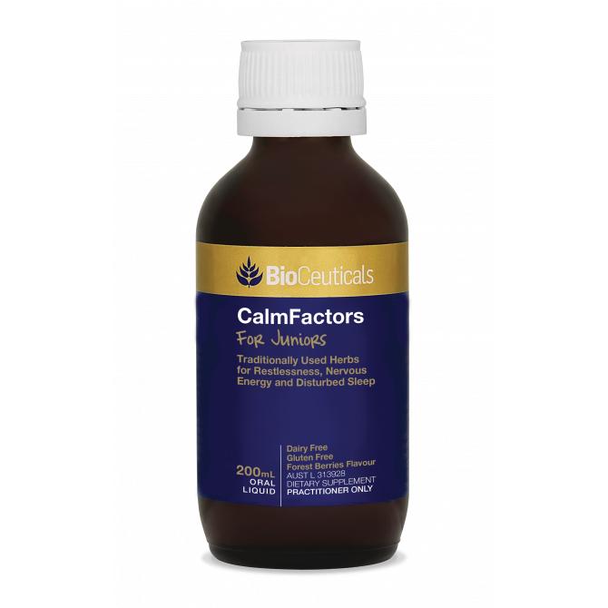 BioCeuticals Calm Factors For Juniors Oral Liquid - Natural Stress Relief & Relaxation Supplement for Kids - Supports Calmness & Focus - Perfect for School, Homework & Bedtime