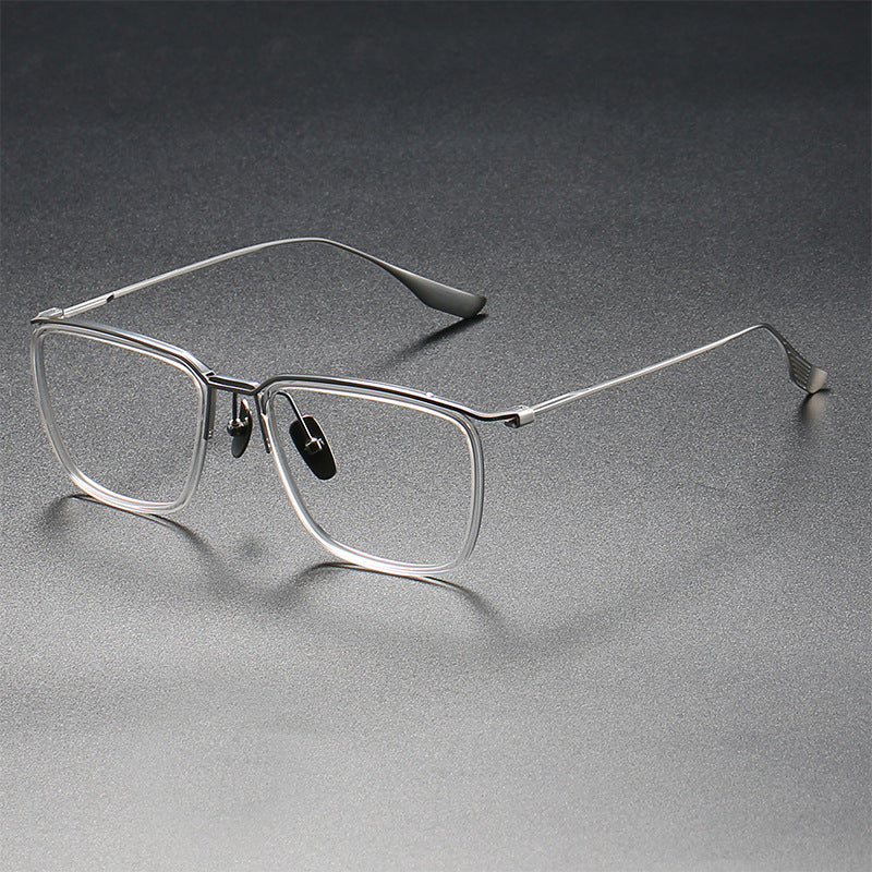 Premium Titanium Square Glasses Frame DTX106 - Lightweight & Durable Eyewear for Men & Women | Perfect for Office, Reading & Fashion Accessories