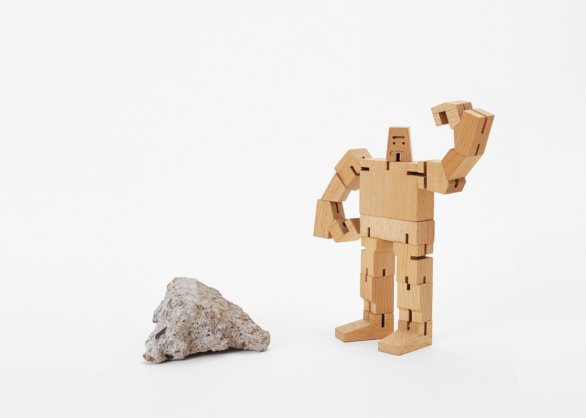 Areaware Cubebot® Guthrie - Wooden Puzzle & Collectible Toy for Kids & Adults - Perfect for Home Decor, Office Desk & Stress Relief