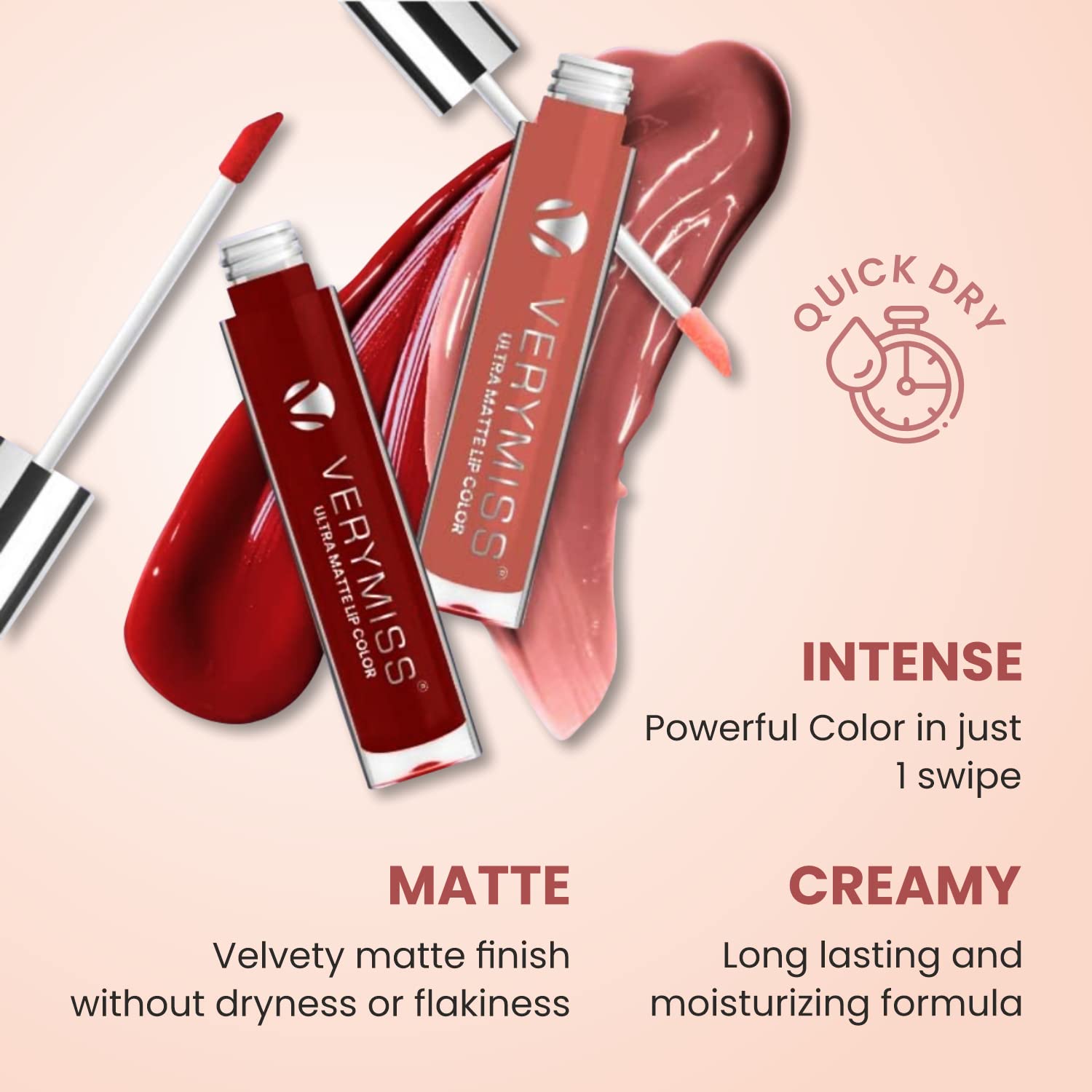 VERYMISS ULTRA MATTE LIP COLOR - 20 Long Lasting Liquid Lipstick Set, Vegan & Cruelty Free, High Pigment Matte Lipstick for Daily Wear, Party & Special Occasions
