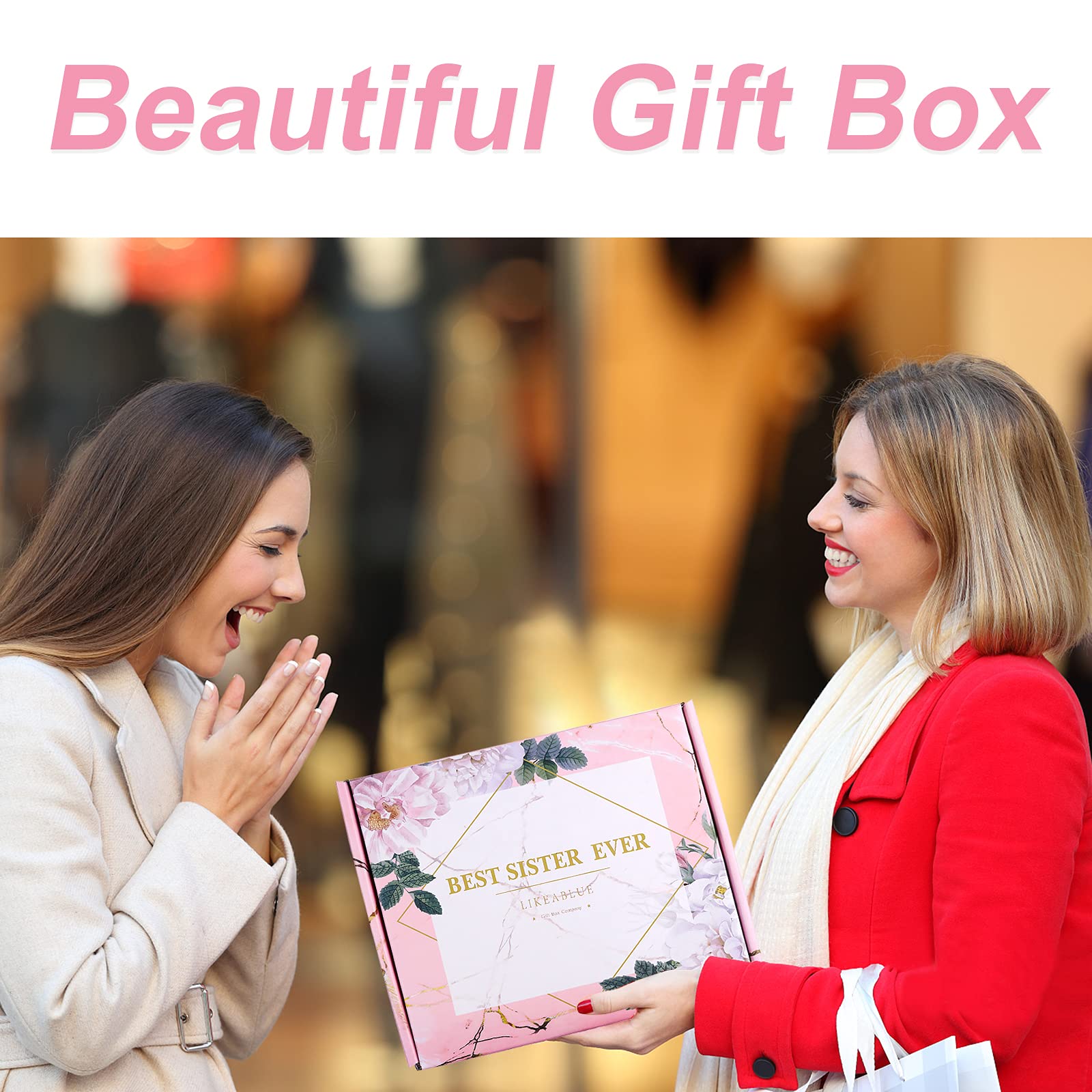 Best Birthday Gifts for Women - Thoughtful Sister Jewelry Set (Necklace & Bracelet) - Perfect Christmas, Graduation, Mother's Day & Thanksgiving Presents - Meaningful Gifts for Female Friends & Sisters - Ideal for Special Occasions & Heartfelt Moments