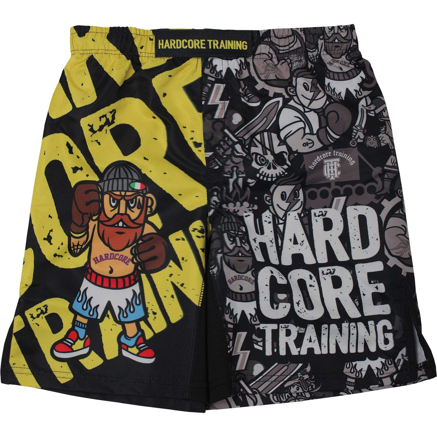 Hardcore Training Kids Shorts - Durable Fitness Shorts for Boxing, Muay Thai, Grappling & Jiu Jitsu - Perfect for Workouts, Running & Martial Arts Training