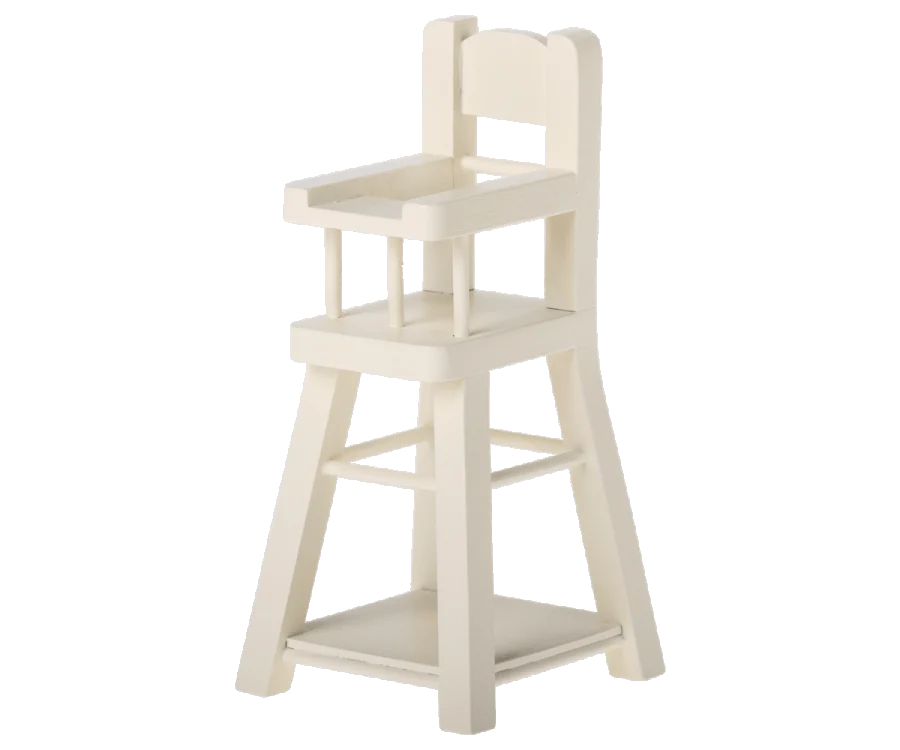 Maileg Micro High Chair for Babies & Toddlers - Adjustable & Portable Baby Feeding Chair for Home, Restaurant, and Travel Use