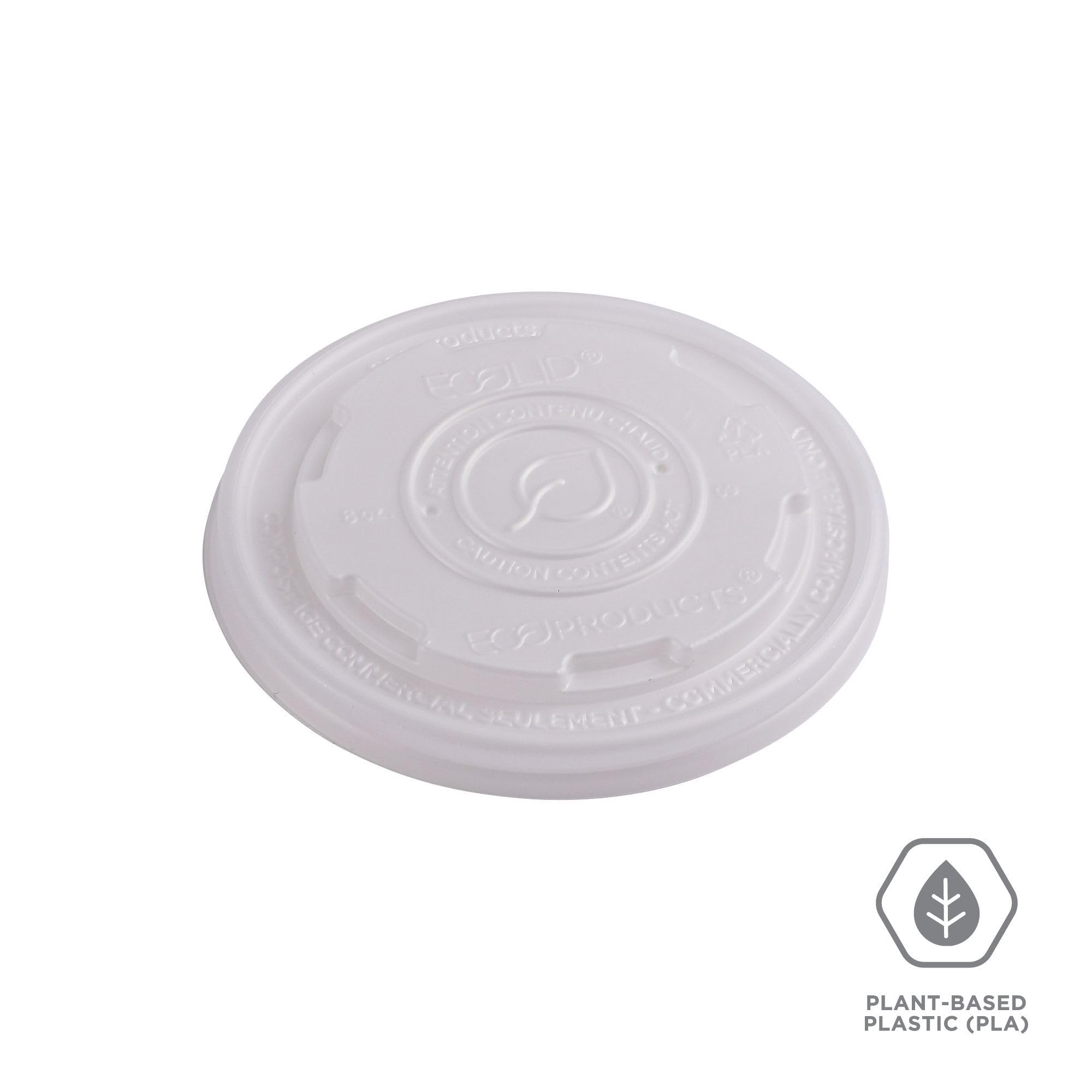 Eco-Friendly Compostable Soup Container Lids - Case of 1000, Fits 8-10oz Containers, CPLA Plant-Based Biodegradable Plastic for Hot & Cold Food - Clear Design for Easy Visibility | Perfect for Restaurants, Cafés, Catering & Takeout Services