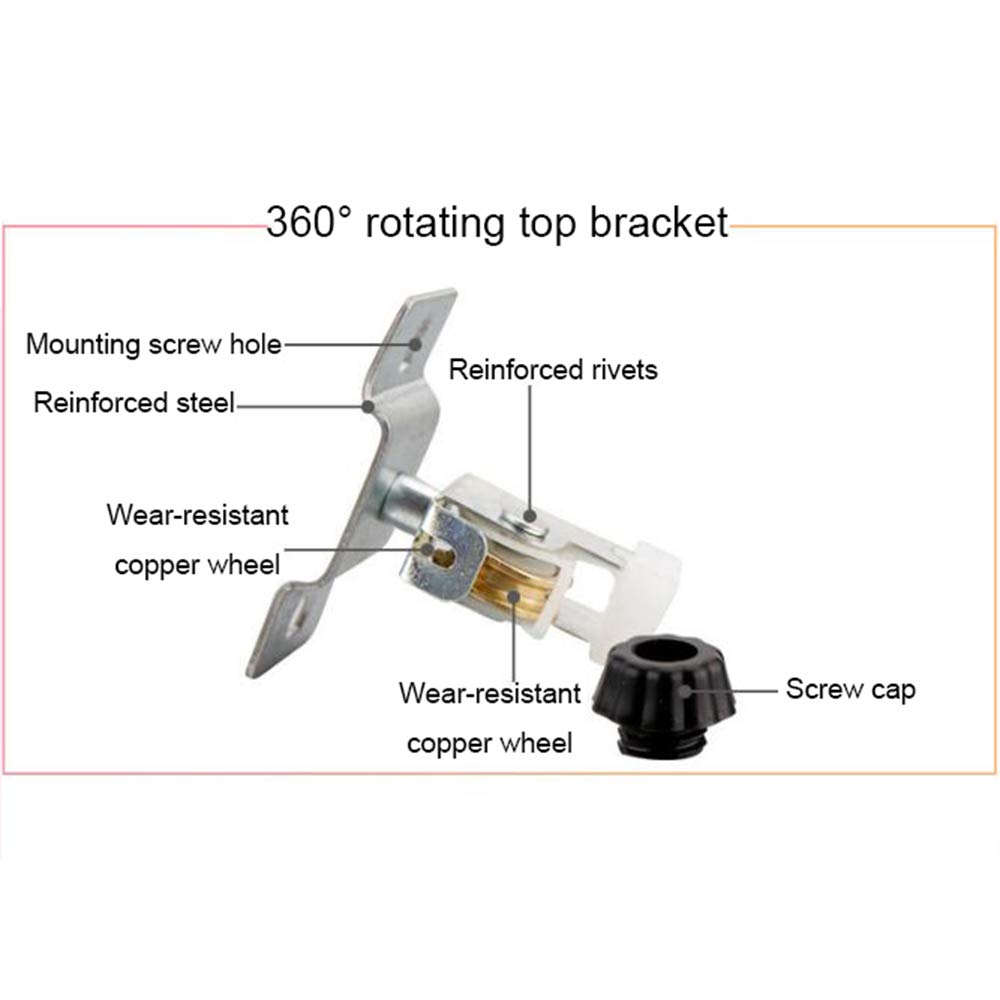 Manual Clothes Ceiling Pulley Airer Dryer - Heavy Duty & Easy Installation for Laundry Room, Closet, or Small Spaces