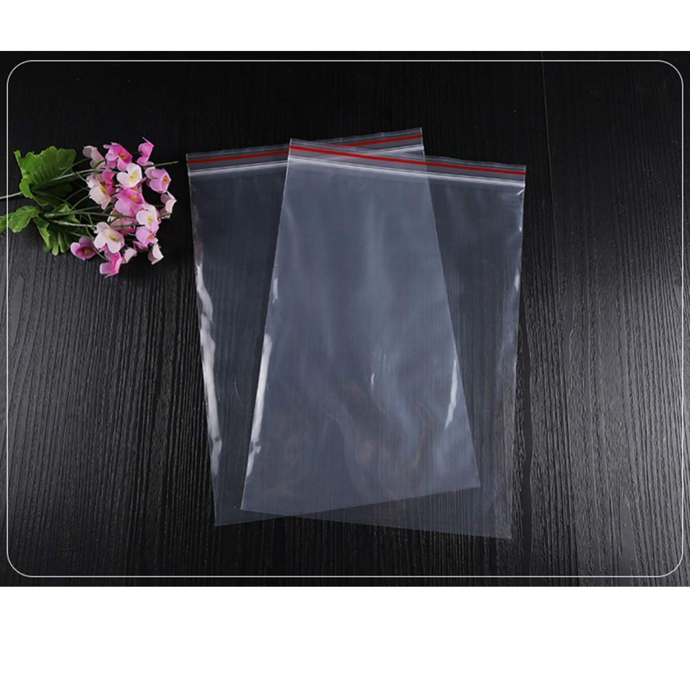 EXCEART 500Pcs 7x10cm Clear Resealable Zipper Storage Bags - Airtight Plastic Organizer Pouches for Food, Crafts, Office Supplies & Travel Essentials | Great for Kitchen, Pantry, Jewelry & Small Item Storage