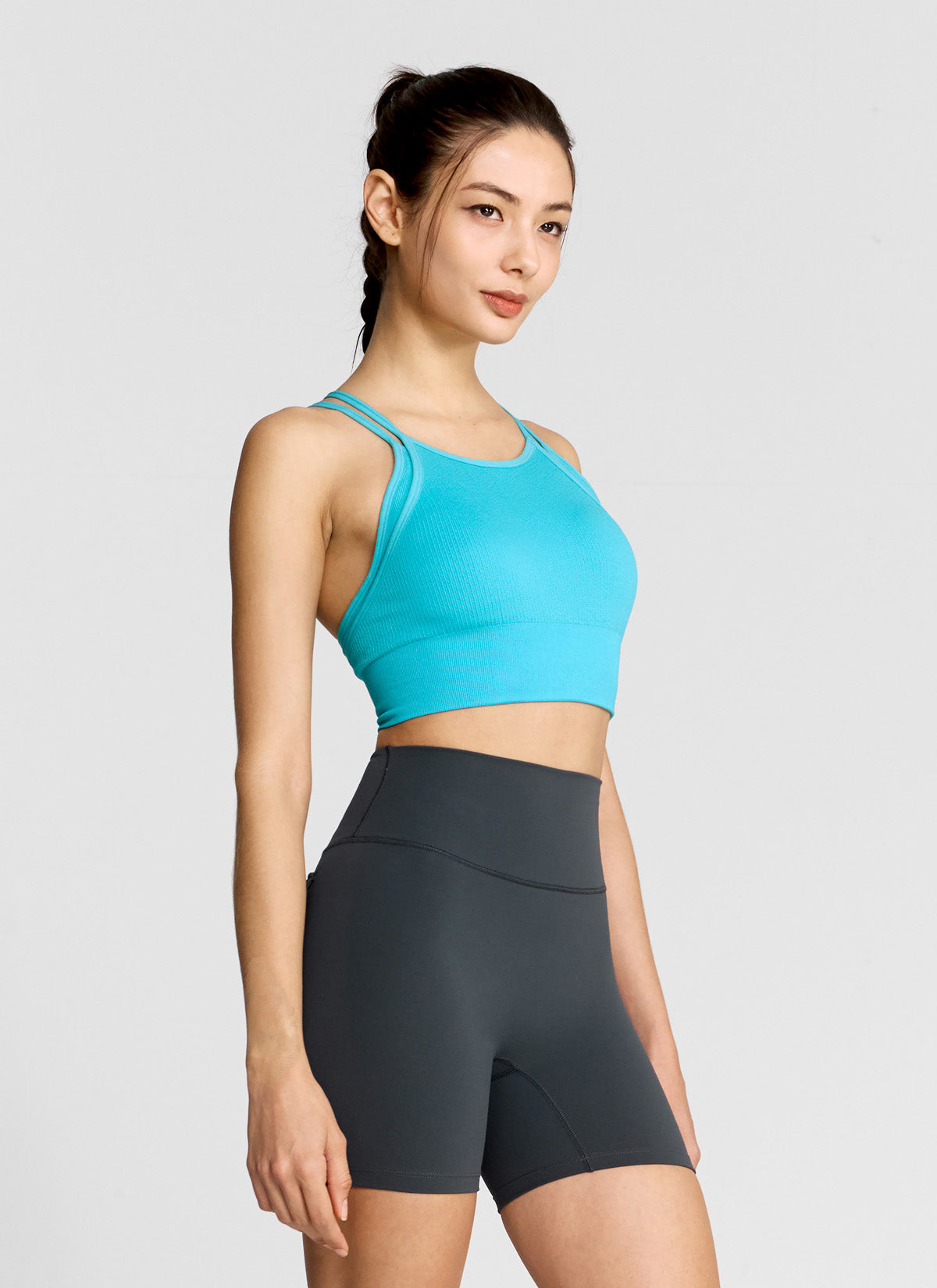 Comfortable Dual Layer Seamless Bra Top for Women - Wireless Support, Breathable Fabric - Perfect for Yoga, Workout & Everyday Wear